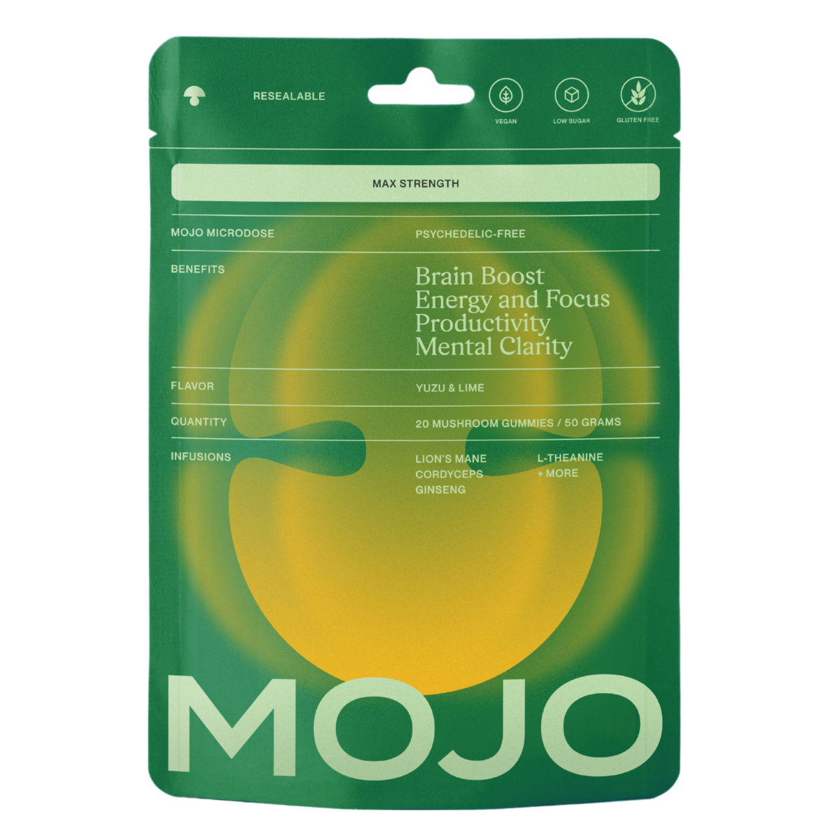 Max Strength Brain Boost Gummies - Yuzu & Lime