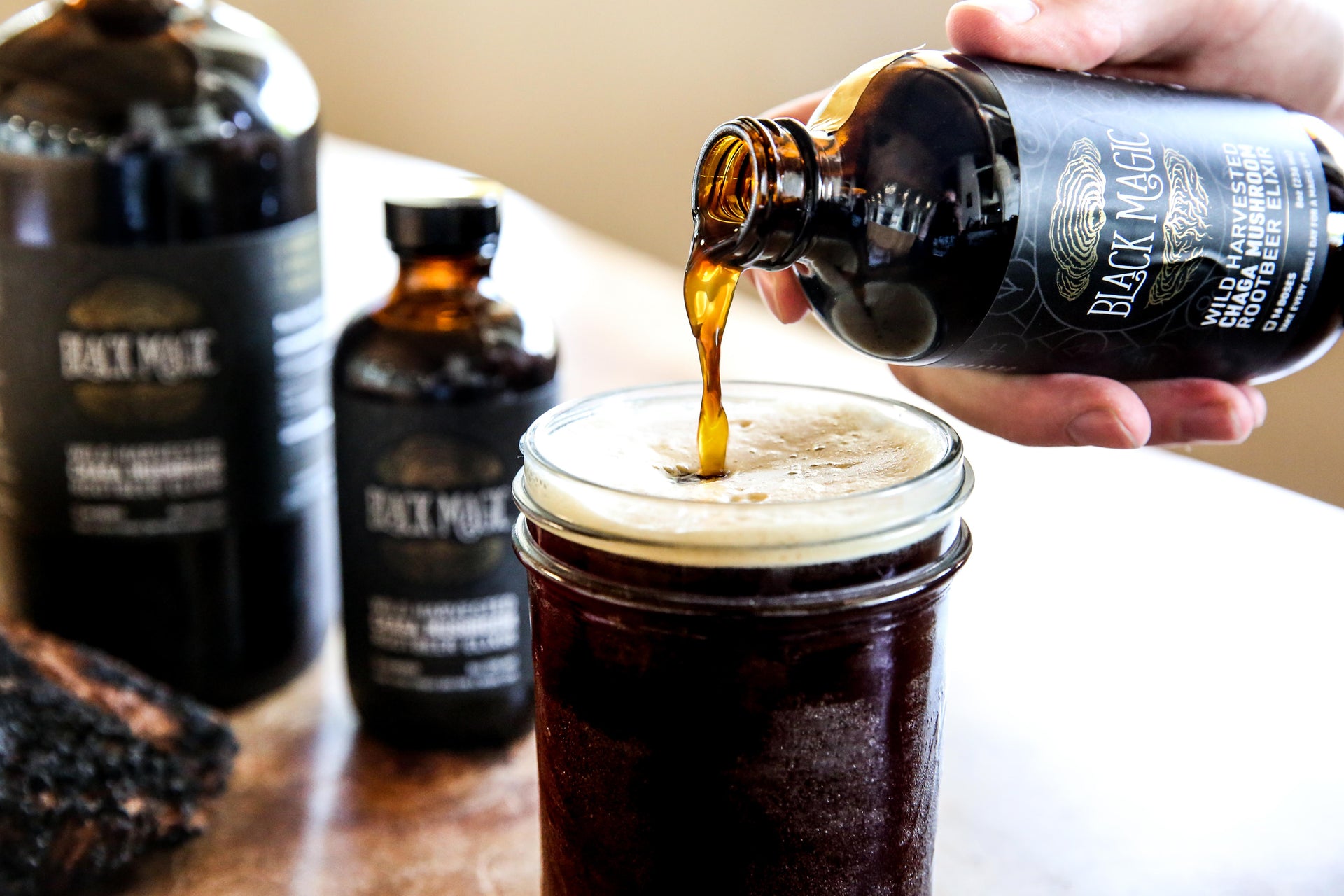 Wild Harvested Chaga Mushroom Rootbeer Elixir