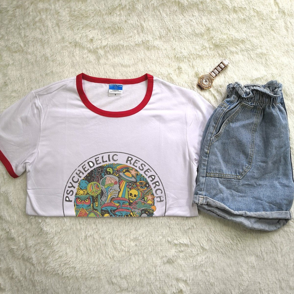 Psychedelic Research Volunteer Ringer Tee
