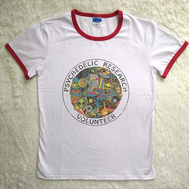 Psychedelic Research Volunteer Ringer Tee