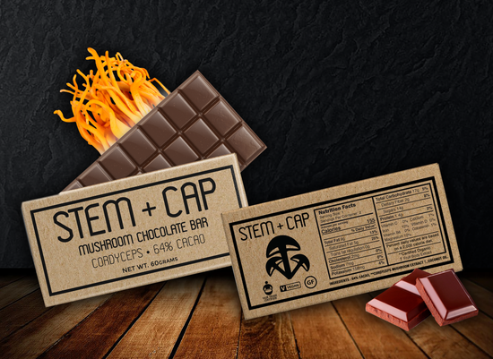 Mushroom Chocolate Bar by Stem + Cap